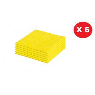 Bayeta amarilla 36x40 cm 6 unidades