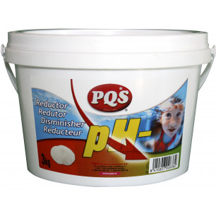 Reductor pH - sólido PQS para aguas de piscinas. Bote 3 kg.
