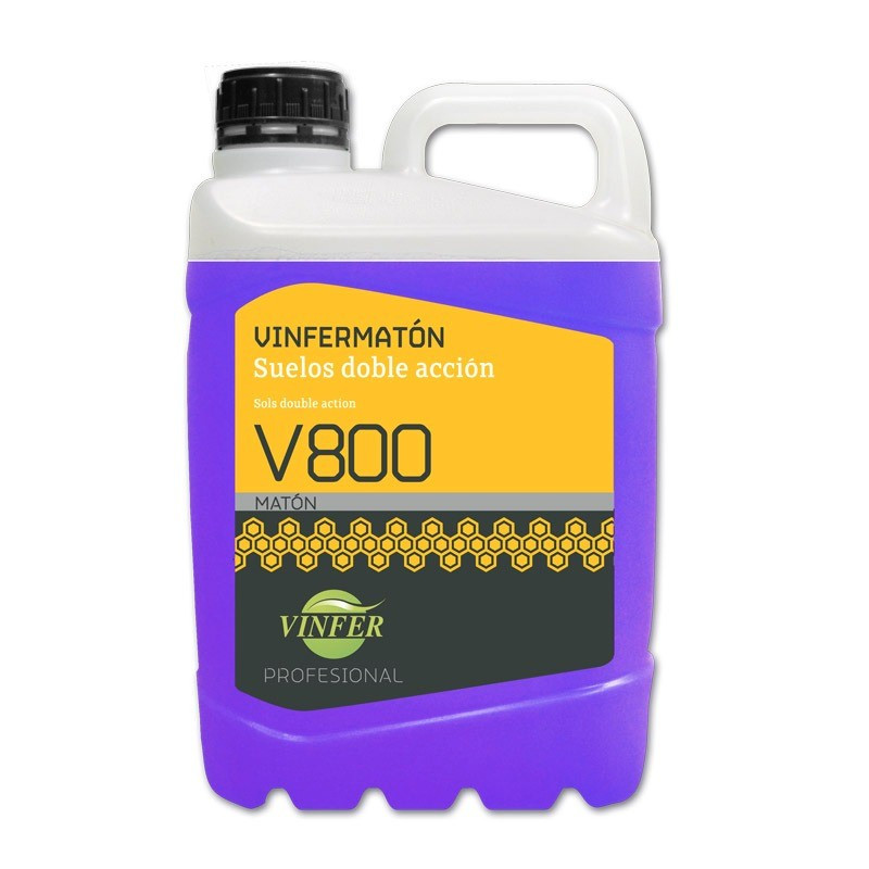 V800 Fregasuelos perfumado con Insecticida Doble  VINFERMATÓN *5 Lt.