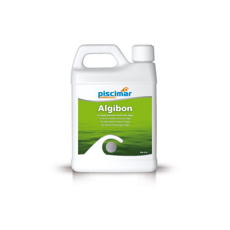PM-614 Algibon: algicida polivalente especial para el mantenimiento. Botella 1 kg.