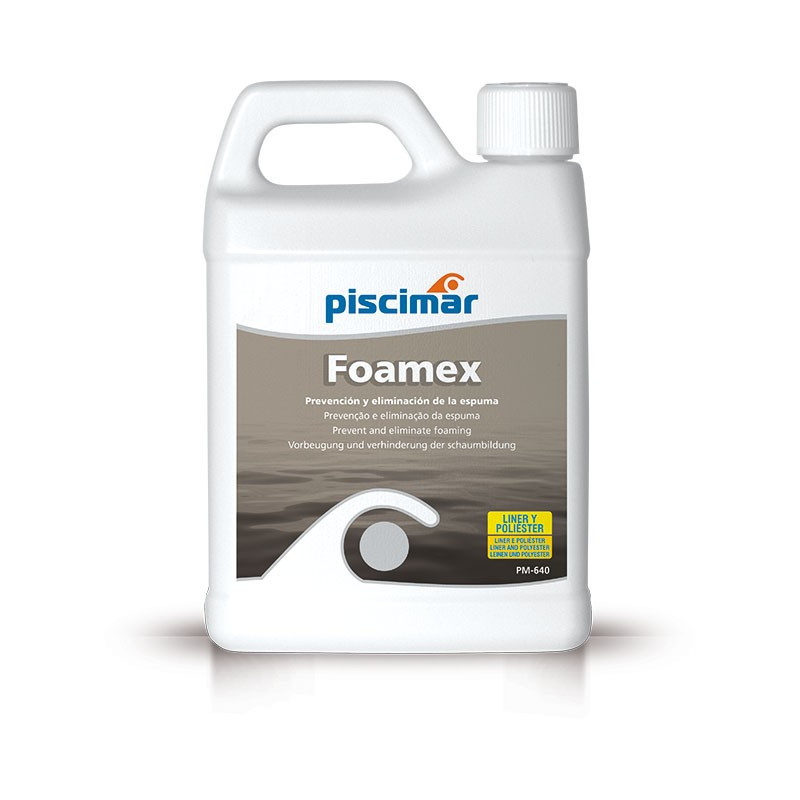 PM-640 Foamex: Antiespumante para Spas y piscinas. Botella 1 kg.