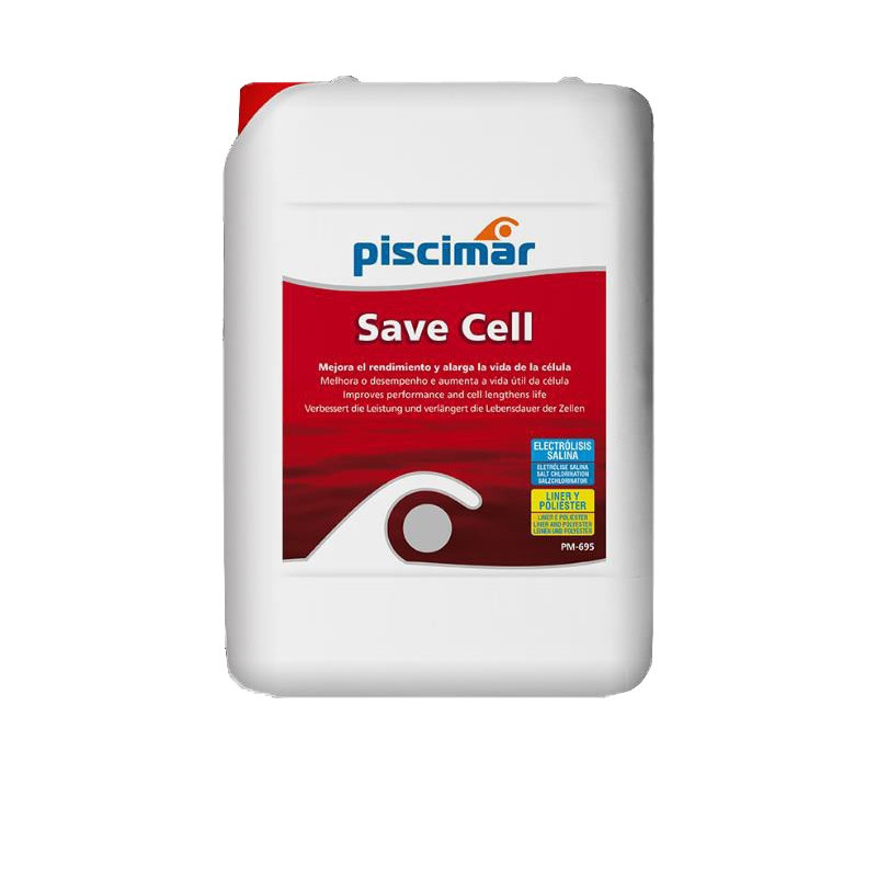 PM-695 SAVE CELL: mejora el rendimiento y vida útil del clorador salino. Botella 5 Lt