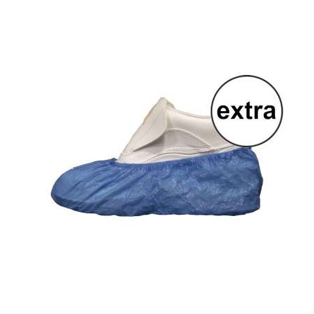 Cubrezapatos con suela de rodadura protección desechable médica. Pack 100 ud Azul