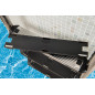 Cubre peldaños plástico conversor antideslizante universal escaleras de piscinas. Ud.