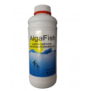 AlgaFish: algicida - clarificador para estanques ornamentales. Botella 1 Litro