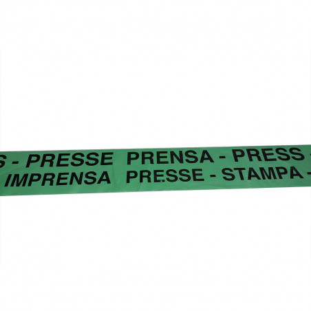 Cinta de balizamiento eventos: Prensa - Press - Imprensa - Presse - Stampa.