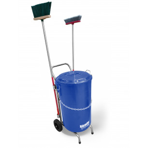Carro de limpieza viaria + cubo y tapa 120 Lt. - Náyade System® Street Cleaning Cart-ECO.