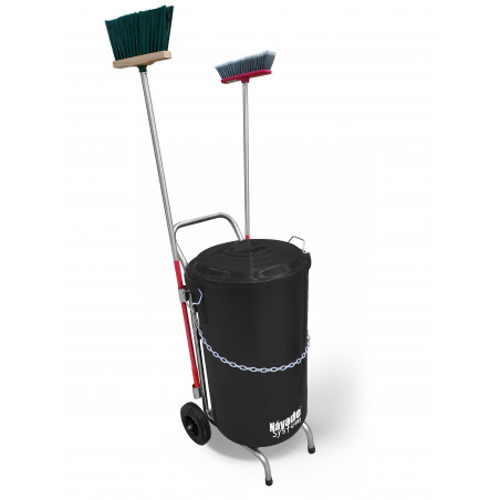 Náyade System® Street Cleaning Cart-ECO PLUS Carro de limpieza viaria + cubo y tapa 120 Lt.
