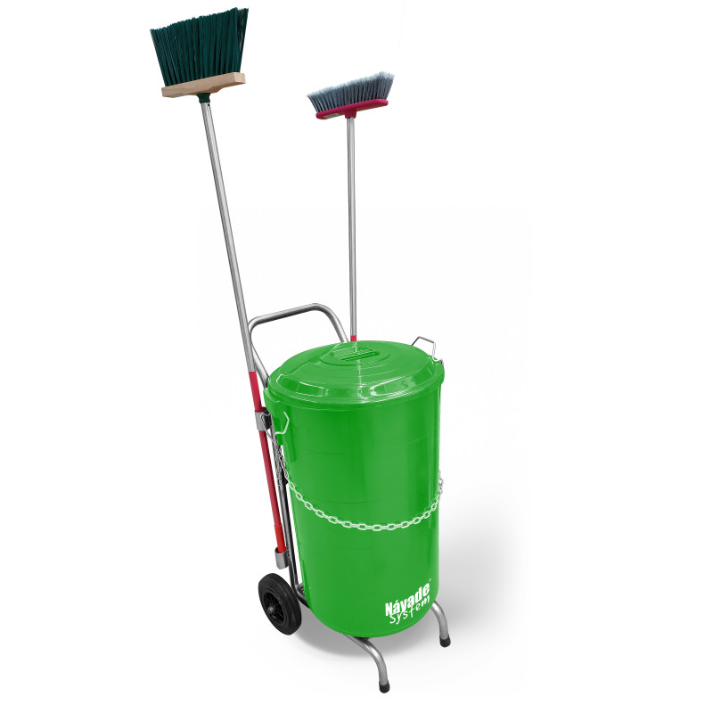 Náyade System® Street Cleaning Cart-ECO PLUS Carro de limpieza viaria + cubo y tapa 120 Lt.