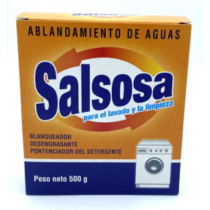 Salsosa potenciador del detergente para el lavado y la limpieza. Caja 12 uds x 500 gr.