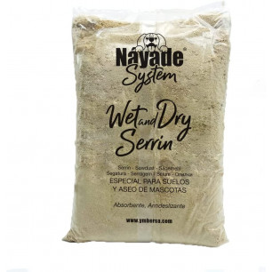 Nayade System Wet and Dry Serrín / virutas de madera especial para suelos y aseo de mascotas. Bolsa 1 kg
