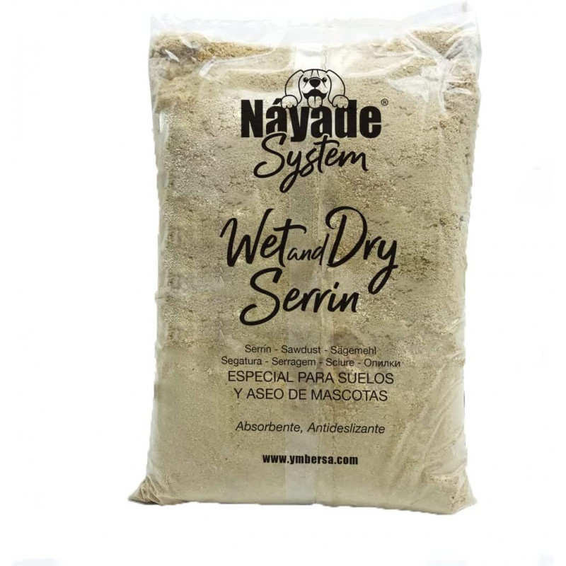 Nayade System Wet and Dry Serrín de madera especial mascotas. 1 Kg
