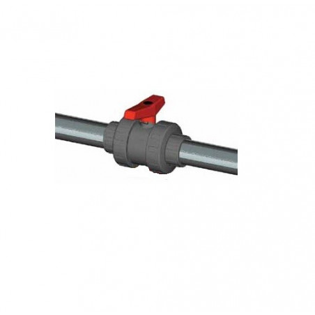 Válvula Bola Serie STD PVC D.50 DN.40. Código 36505
