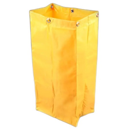 Saco PVC amarillo recambio para carros de limpieza. Capacidad 78 lt.
