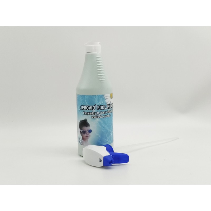 Aerovid Pool InoxPlus: Limpiador de Acero Inoxidable especial piscinas. Botella 750 ml Aerovid Pool InoxPlus: Limpiador de Acero Inoxidable especial piscinas. Botella 750 ml