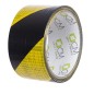 Cinta adhesiva Warning resistente amarillo y negra 48 mm x 10 m. Pack 6 rollos