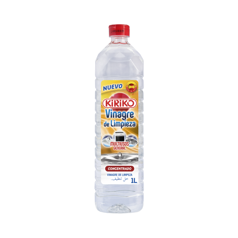 Vinagre de limpieza concentrado KIRIKO. Botella 1 Lt. Caja 12 uds Vinagre de limpieza concentrado KIRIKO. Botella 1 Lt. Caja 12 uds