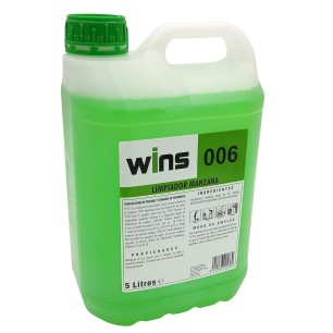 Wins 006 Limpiador Manzana. Botella 5 Lt.
