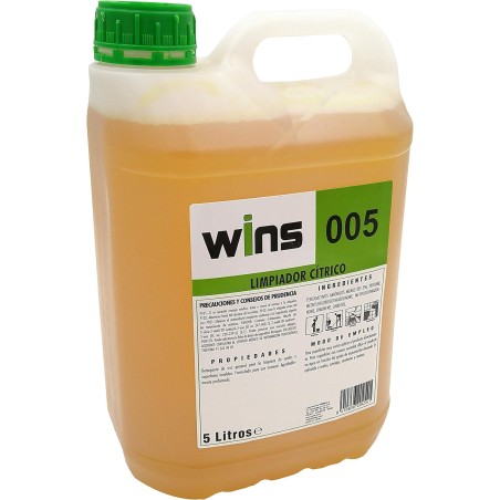 Wins 005 Limpiador Cítrico. Botella 5 Lt.