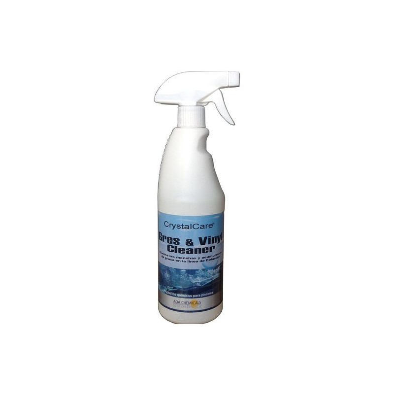 Crystal Care Gres & Vinyl Cleaner limpiador de línea de flotación en Piscinas 750 ml.