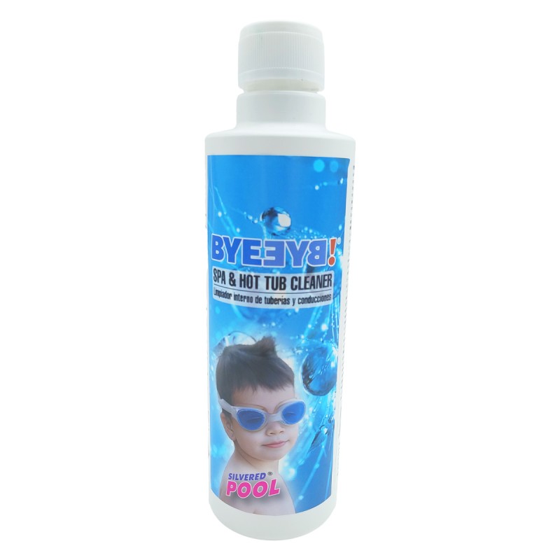 BYEƎYꓭ! SPA & Hot Tub Cleaner. Limpiador desincrustante para circuitos de SPA y Bañeras de Hidromasaje. Botella 500 ml BYEƎYꓭ! SPA & Hot Tub Cleaner. Limpiador desincrustante para circuitos de SPA y Bañeras de Hidromasaje. Botella 500 ml