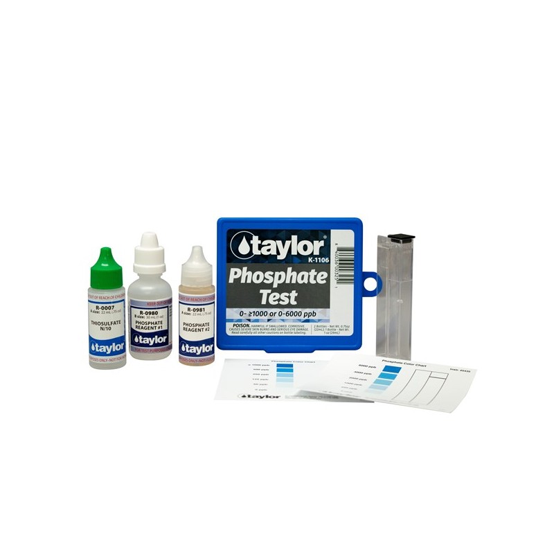 Test kit medición fosfátos en agua de piscina K-1106 Test kit medición fosfátos en agua de piscina K-1106