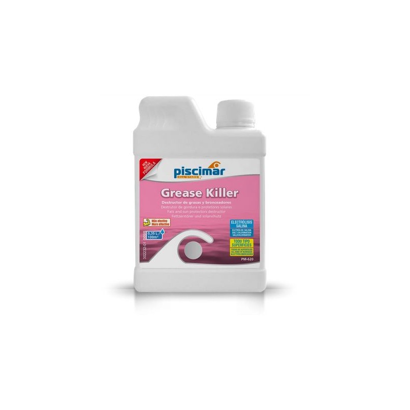 PM-620 GREASE KILLER: destructor de grasas y bronceadores. Botella 0.5 Lt