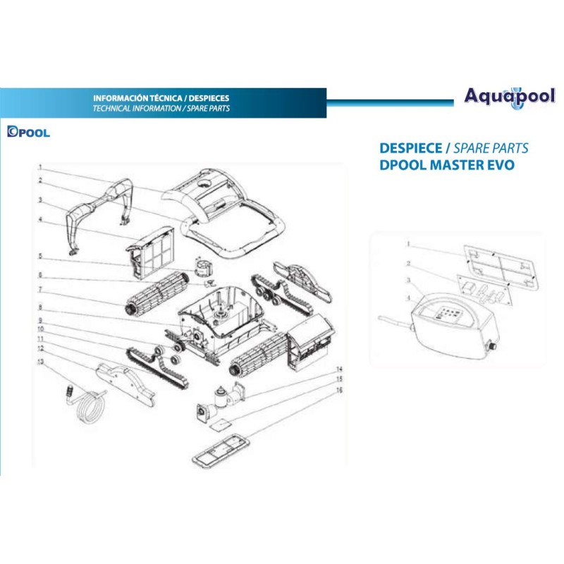 Juego de dos Correas de tracción DPool Master. Pieza 11 Juego de dos Correas de tracción DPool Master. Pieza 11