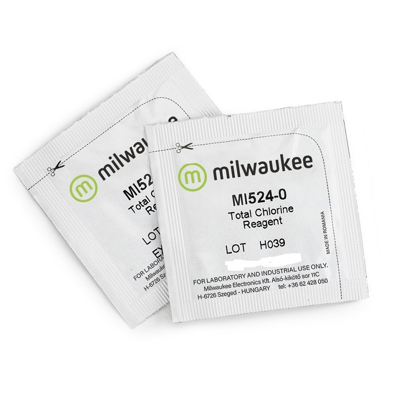 Pack 100 test reactivo cloro total  en polvo