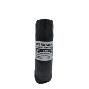 Rollo bolsa basura negra 30 Lt. *52x58 mm. 20 Ud