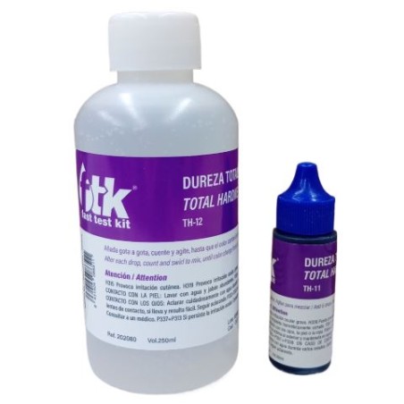 Pack recambio reactivos dureza TH11 *22ml + TH12 250ml FTK