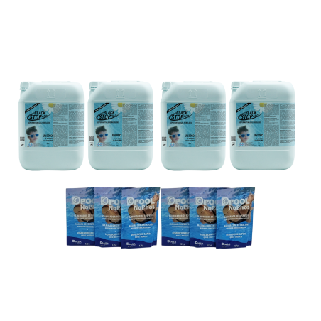 Pack especial 6 Dpool NoPhos Eliminador de Fosfatos 125 gr + 4 botellas de Black Stop Algi Exterminador de algas rebeldes