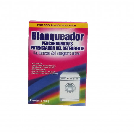 Potenciador del Detergente en Lavadoras. Blanqueante Percarbonatos. Estuche 750 gr.