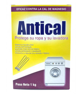 Pack 6 estuches Antical ropa y lavadora polvo. Caja 6 uds x 1 kg.