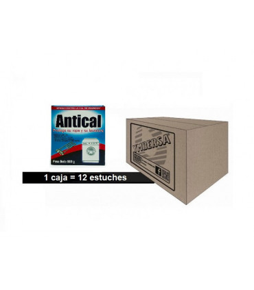 Antical ropa y lavadora polvo. Caja 12 uds x 500 gr.