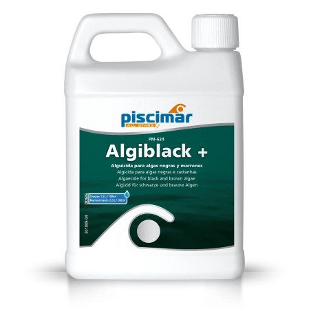 PM-624 ALGIBLACK +: antialgas especialmente formulado para el control de algas negras. Botella 1 Lt.