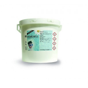ESTABILYMB® CL: Estabilizador / Protector de Cloro en polvo para Piscinas. Bote 5 Kg