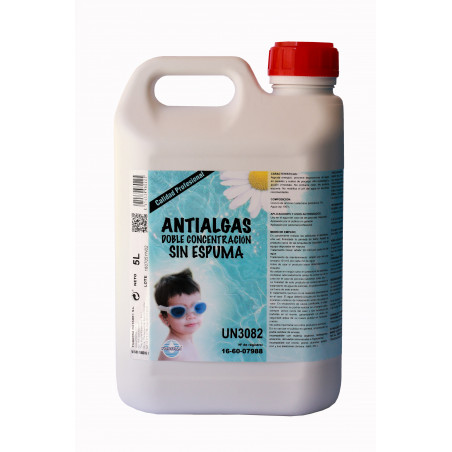 Antialgas doble concentración sin espuma. Botella 5 Lt.